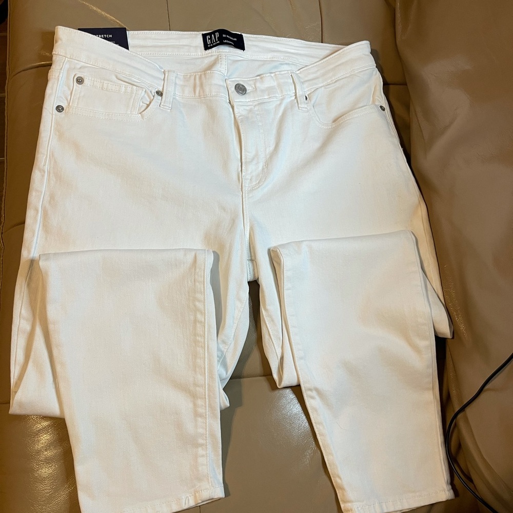 New GAP denim white legging ankle 32Regular